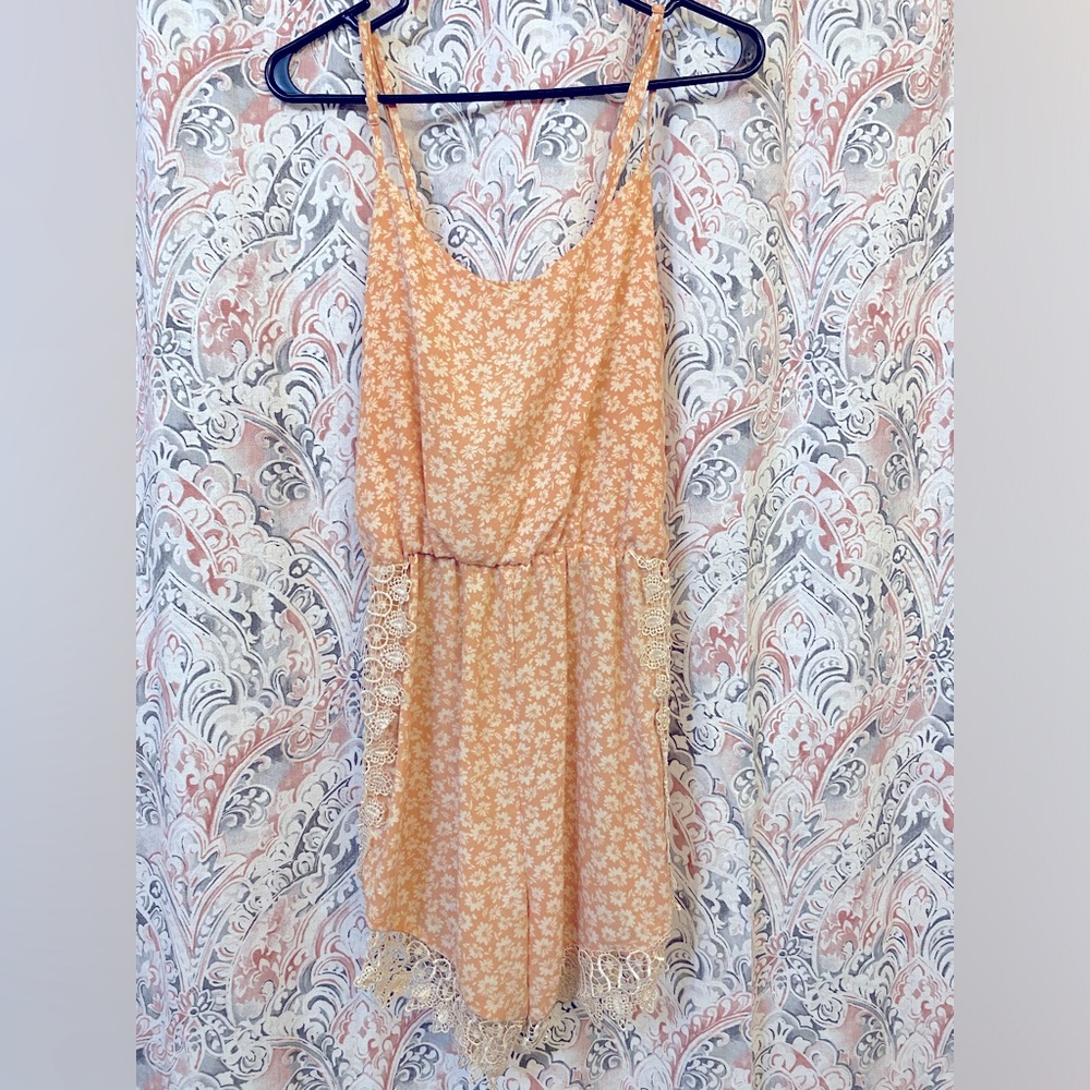 Peach colored romper